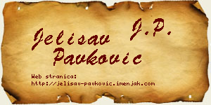 Jelisav Pavković vizit kartica